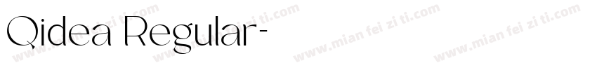 Qidea Regular字体转换
